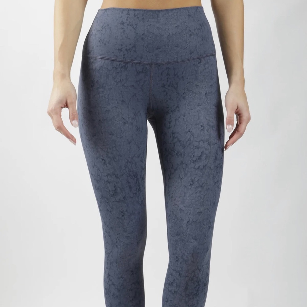 NUDE TECH WATER DROPLET HIGH WAIST ELASTIC FREE 7/8 ANKLE LEGGING